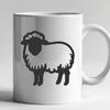 Artistic Sheep Simple Line Drawing - Free SVG Download