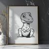 Beautiful Baby Dinosaur - For Craft Project