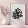 Free Unique Cocker Spaniel Clipart DXF - Commercial Use