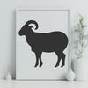 Ram Vector Drawing In SVG, PNG, PDF And DXF File Formats