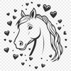 Unique Horse In DXF - For Free Download, Commercial Use