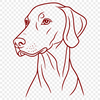 Beautiful Dog Drawing - Free DXF Download