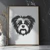 Artistic Morkie In PDF & PNG