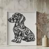 Ornate Dachshund In PDF