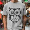 Beautiful Owl In SVG & DXF