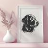 Creative Golden Retriever SVG, PNG, PDF And DXF Files