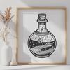 Beautiful Potion Bottle In PNG Format