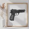 Beautiful Gun DXF - Free Commercial Use Download