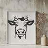 Artistic Cow - Laser Engraver SVG