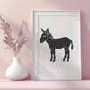 Beautiful Donkey Drawing - Free PNG