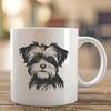 Artistic Morkie In SVG