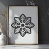 Snowflake Stencil In PNG File Format For Free Download