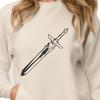 Elegant Blade Vector Graphic An illustration of a sword, suitable for vector design projects.