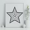 Creative Star Printable Artwork - Free DXF