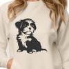 Sitting Shih Tzu Vector Art - SVG Free Download