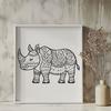 Rhino Decal In DXF File Format For Free Download