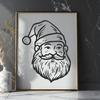 Unique Santa Drawing In PNG For Free Download