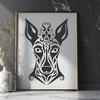 Ornate Dog Stencil