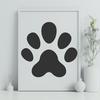 Animal Paw Stencil In SVG, PNG, PDF And DXF File Formats