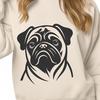 Stunning Pug In PDF And PNG