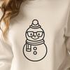 Snowman Printable Image In SVG, PNG, PDF And DXF Formats