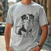 Creative Sitting Australian Shepherd PNG