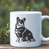 Stunning Sitting Corgi - PDF