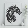 Dragon Vector Drawing In PNG & SVG - Free Digital Download