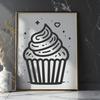 Cupcake Vector Craft File In SVG, PNG, PDF And DXF Formats