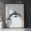 Artistic Dolphin Printable Image