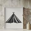 Free Teepee Vector Art - Free DXF Download