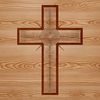 A detailed ornate cross symbolizing religious devotion, designed as a vector graphic.