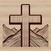 A simple vector illustration of a Christian crucifix.