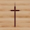 A simple, vector illustration of a Crucifix.