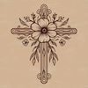 Intricate Crucifix Icon A traditional crucifix design featuring intricate details.