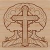 Vector Cross Design Element High-quality vector illustration of a crucifix for design and crafting purposes.