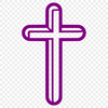 Artistic Crucifix Digital Drawing In SVG For Free Download