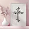 Unique Cross Decal DXF - Free Download