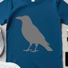 Illustrative crow vector graphic, suitable for commercial or personal use in various design projects.