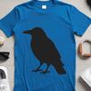 A silhouette illustration of a crow in black outline, suitable for digital and commercial use.