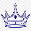 A vector illustration of a royal crown with intricate design elements.