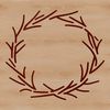 Thorny Crown Icon A vector illustration of a crown made from thorns, representing a symbolic religious icon.
