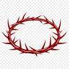 Crown of Thorns Vector Symbol Vector illustration of the Crown of Thorns from Christian religious tradition