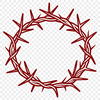 Intertwined Thorns Crown A crown made from intertwined thorns, often symbolizing sacrifice and devotion in Christian tradition.