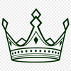 Stylized Crown Design SVG Vector Graphic A stylized crown design created as a vector graphic for digital use.