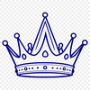 Ornate Royal Crown Illustration A vector illustration of a royal crown with ornate details.