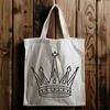 Beautiful Crown Vector Art A digital illustration of a crown with intricate details, suitable for vector art and cutting machine designs.