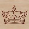 Crown Clip Art Design A detailed illustration of a crown, designed as a vector graphic.