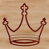 Royal Emblem SVG Icon A vector illustration of a regal crown, suitable for digital design projects.