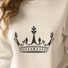 Geometric Crown Design in Vector Format A digital crown design made up of interlocking geometric shapes with detailed lines and curves.